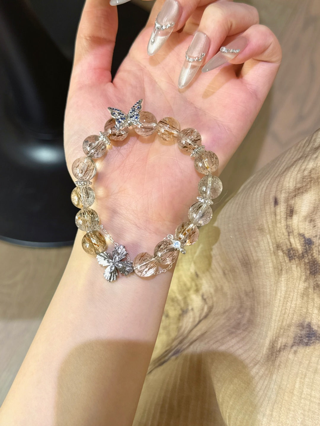 ▫️▪️ Black gold Chogokin butterfly bracelet